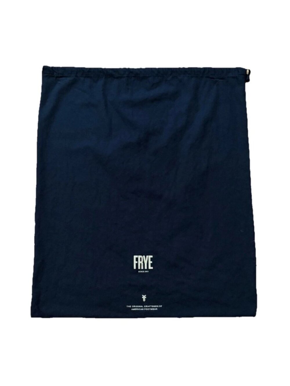 Frye 22” x 19” Large Black Drawstring Dust Bag Footwear EUC